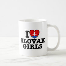 I Liebe-slowakische Mädchen Kaffeetasse