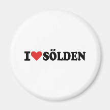 I Liebe Sölden Kühlschrankmagnete