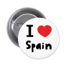 I Liebe Spanien Anstecknadelbutton