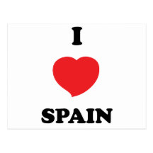 I LIEBE Spanien Postkarte
