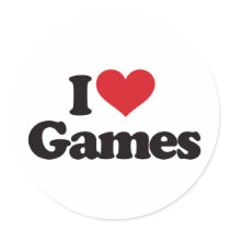 I Liebe-Spiele aufkleber