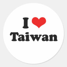 I Liebe-Taiwan-T-Shirt Sticker