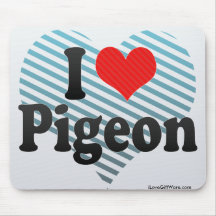 I Liebe-Taube Mousepads
