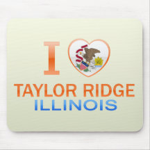 I Liebe Taylor Ridge, IL Mousepad