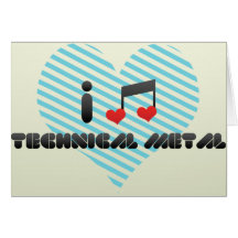 I Liebe-technisches Metall Grußkarte