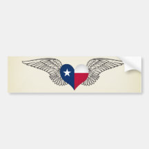 I Liebe Texas - Flügel Auto Sticker