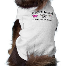 I Liebe-Tiere vegetarisch Hundeshirt