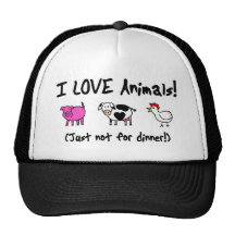 I Liebe-Tiere vegetarisch Retrocap