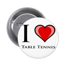 I Liebe-Tischtennis Buttons