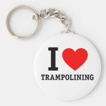 I Liebe Trampolining Schlüsselbänder