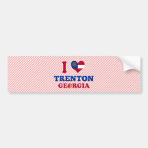 I Liebe Trenton, Georgia Auto Aufkleber