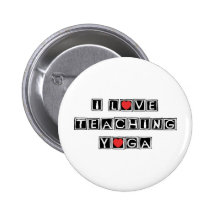 I Liebe-unterrichtendes Yoga Buttons