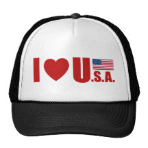 I LIEBE USA BASEBALLMÜTZE