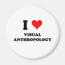 I Liebe-visuelle Anthropologie Kühlschrankmagnet