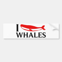 I Liebe-Wale Auto Sticker
