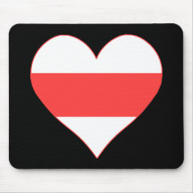 I Liebe-Weißrussland-Herz Mauspad