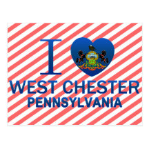 I Liebe Westchester, PA Postkarte