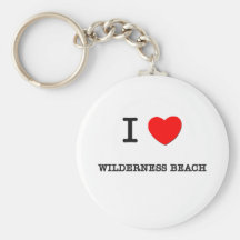 I Liebe WILDNIS-STRAND Schlüsselbänder