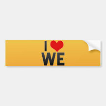I Liebe WIR Autosticker