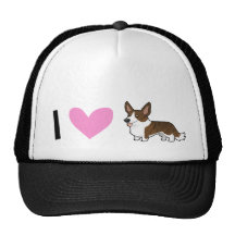 I Liebe-Wolljacken-WaliserCorgis Baseball Mütze