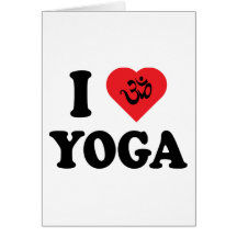 I Liebe-Yoga-Geschenk Grußkarten