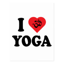 I Liebe-Yoga-Geschenk Postkarten