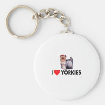 I Liebe Yorkies Schlüsselbänder