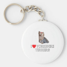 I Liebe-Yorkshire-Terrier Schlüsselband
