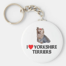 I Liebe-Yorkshire-Terrier Schlüsselbänder