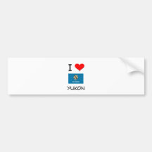 I Liebe Yukon Oklahoma Auto Aufkleber