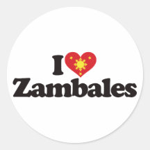 I Liebe Zambales Runde Sticker