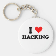 I Liebe-Zerhacken Schlüsselanhänger