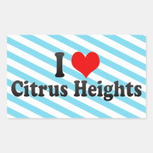 I Liebe-Zitrusfrucht-Höhen, Vereinigte Staaten Rechteckige Sticker