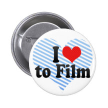 I Liebe zu filmen Anstecknadelbutton