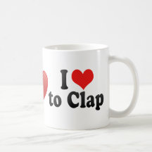 I Liebe zu klatschen Teetasse