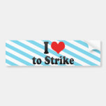 I Liebe zu schlagen Autosticker