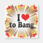 I Liebe zu schlagen Kühlschrankmagnet