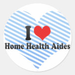 I Liebe-Zuhause-Gesundheits-Berater Runde Aufkleber