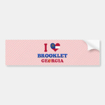I LiebeBrooklet, Georgia Auto Aufkleber
