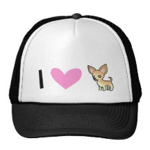 I LiebeChihuahuas (glatter Mantel) Retrocap