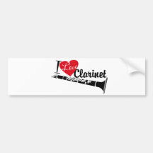 I LiebeClarinet Autosticker