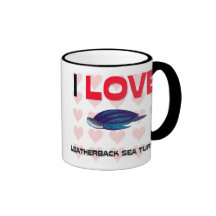 I Liebeleatherback-Seeschildkröten Kaffeetasse