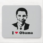 I Liebeobama-T-Shirt Mauspad