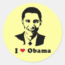 I Liebeobama-T-Shirt Stickers