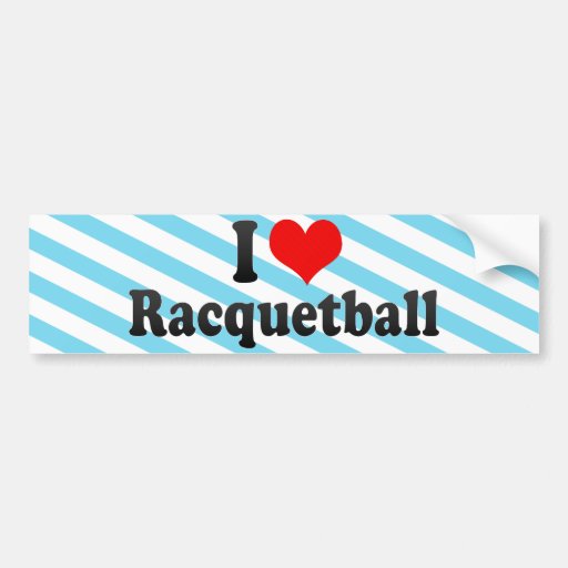 I LiebeRacquetball Autosticker
