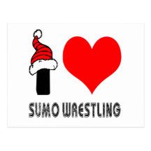 I Liebesumo-Wrestling-Entwurf Postkarten
