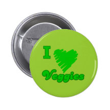 I LiebeVeggies Anstecknadelbutton