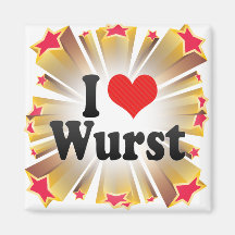 I LiebeWurst Kühlschrankmagnete
