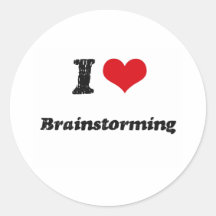 I Love BRAINSTORMING Sticker