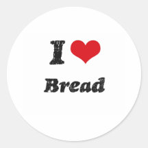 I Love BREAD Sticker